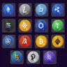 [BTC, ETH..] CryptoIcons 3D Иллюстрации